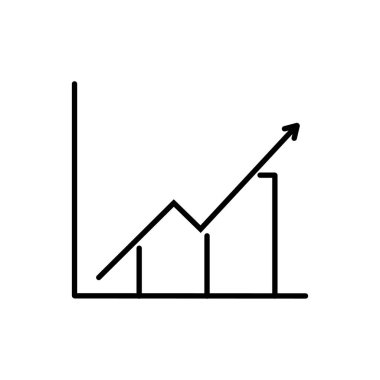 grafik şeması şeması ikon büyüme artışı azalır 