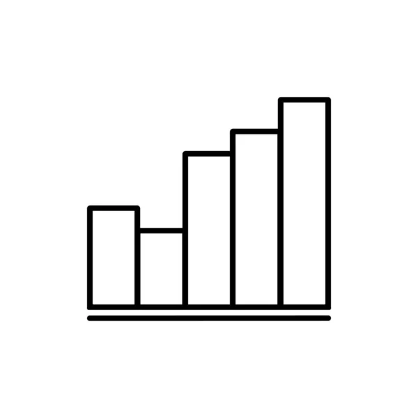 Grafik Diagram Diagram Pertumbuhan Ikon Menurun Kebawah - Stok Vektor
