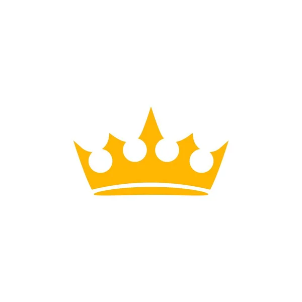 Goldene Monarchie Tiara Ikone Heraldisches Diadem Von Königtum Und Macht — Stockvektor