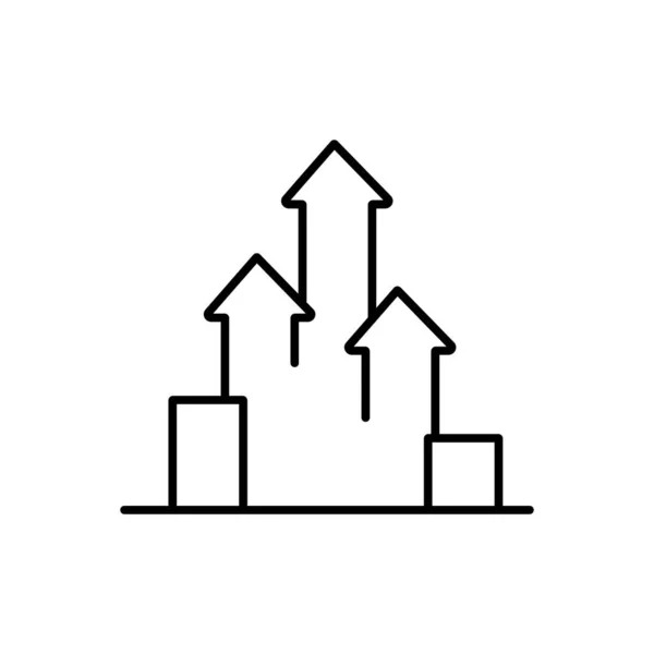 Graph Diagram Chart Icon Growth Increase Decrease Stock Vector by ...