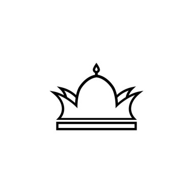 Siyah imparator korona ikonu seti. Klasik ortaçağ vektör tarzında lüks dekorasyonlu kraliyet ve gücün kraliyet ve güç diyabetini çiz