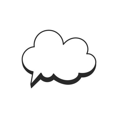 Geometrik çerçeveler el çizimi simge seti. Artistik yaratıcı vektör tasarımı için konuşma baloncukları ve yıldırımlı oklar