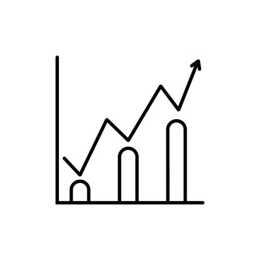 grafik şeması şeması ikon büyüme artışı azalır 