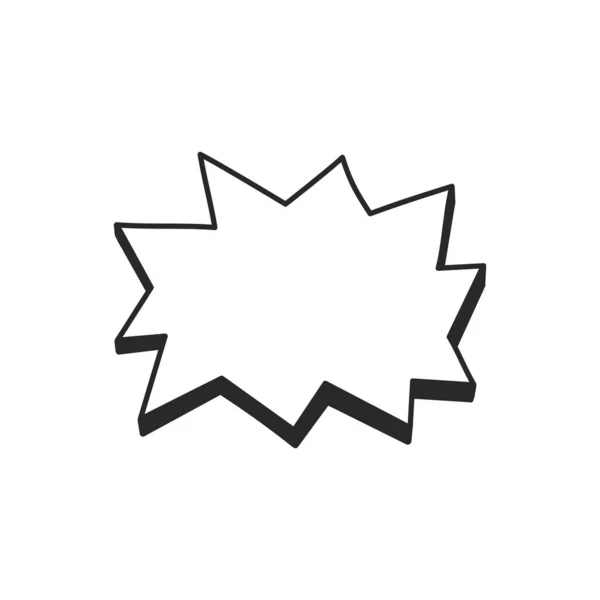 Geometrické Rámce Ručně Kreslené Ikony Nastaveny Ukazatele Šipek Bublinami Řeči — Stockový vektor