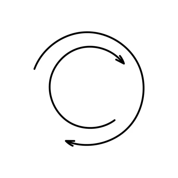 黑色扭动和扭曲箭头图标集 带有平面图矢量装饰轮廓设计的路标运动和极小距离符号 — 图库矢量图片