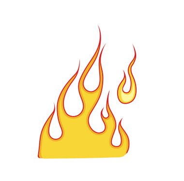 Kıvılcımlar saçan, Ateşli enerji ve yanıcı sıvı vektör sembolüyle parlayan şenlik ateşi