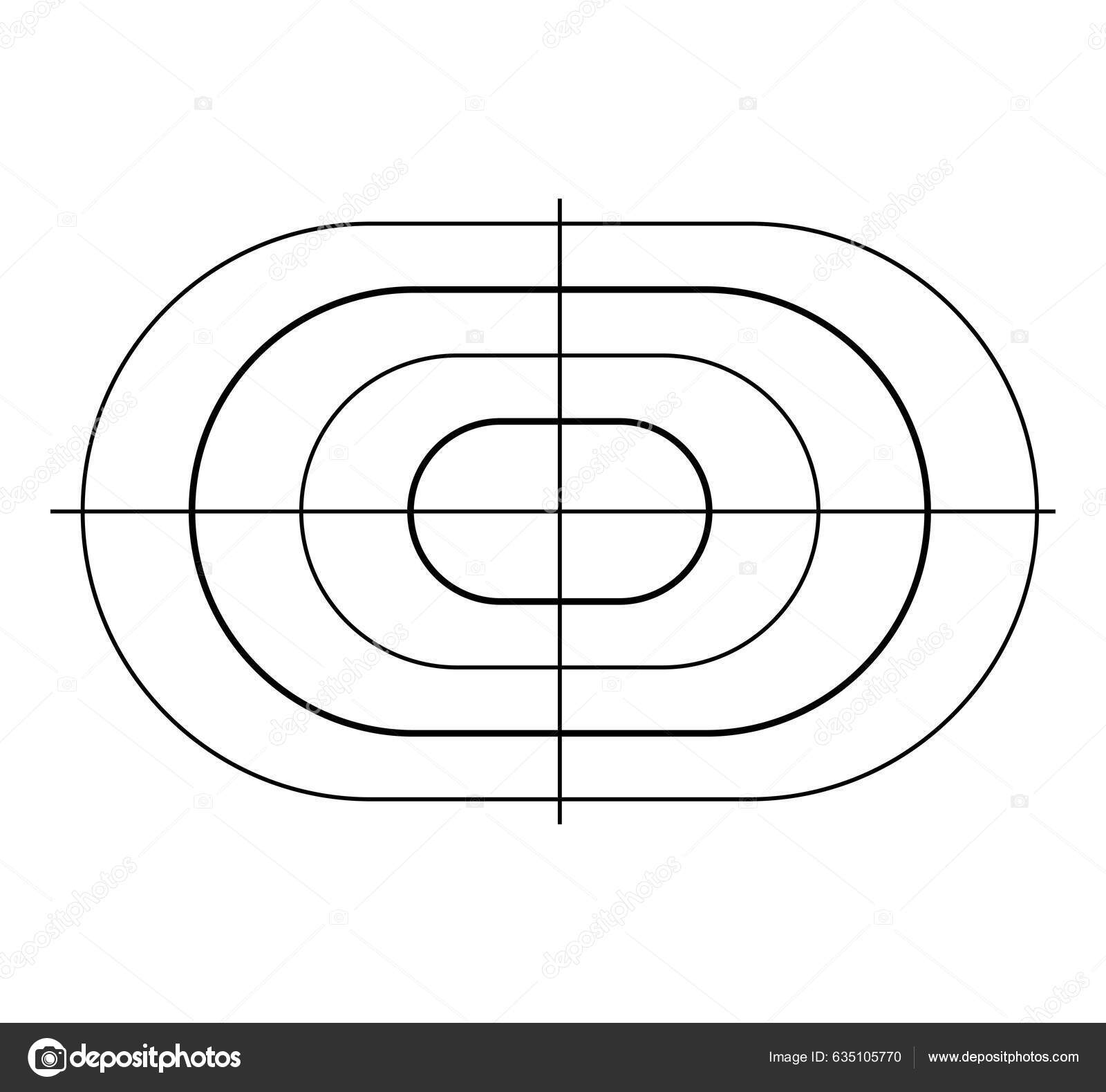 Target Black Isolated Cross Hair Target Stock Vector (Royalty Free