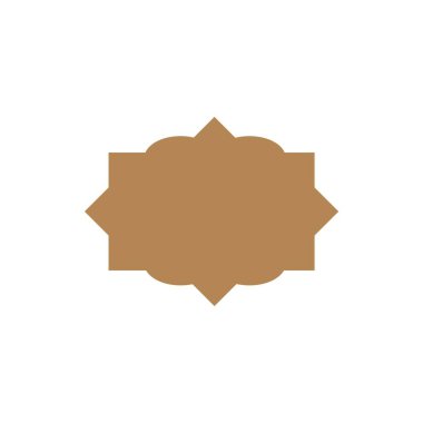 Islamic windows and arches with modern boho design, moon, mosque dome and lanterns