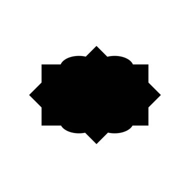 Islamic windows and arches with modern boho design, moon, mosque dome and lanterns