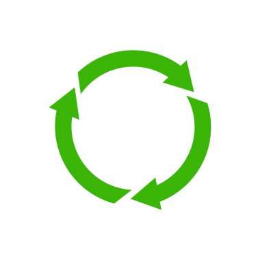 Recycle icon symbol vector. Recycling and rotation arrow icon pack