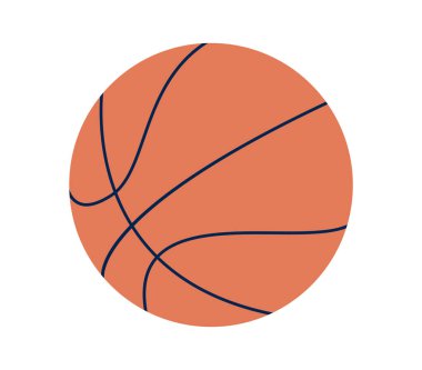 Basketball. Game round object for sports competitions and championships with tournament vector entertainment