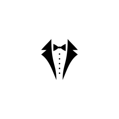 Wedding tuxedo Bow tie, suit vector Illustration isolated on white background.Tuxedo shirt design. Gentleman svg Clipart Decor Cut Files for Cricut and Silhouette