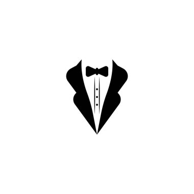 Wedding tuxedo Bow tie, suit vector Illustration isolated on white background.Tuxedo shirt design. Gentleman svg Clipart Decor Cut Files for Cricut and Silhouette
