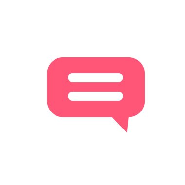 Sohbet simgesi vektör illüstrasyonu