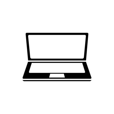 Laptop Icon in trendy flat style isolated on grey background. Computer symbol for your web site design, logo, app,