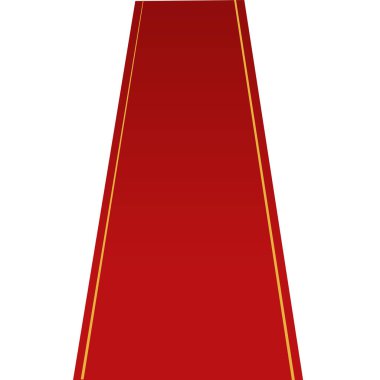 Red carpet and golden barriers realistic 3d vector illustration. VIP event, luxury celebration. Celebrity party entrance.