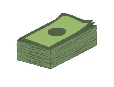Vector Stack of Money Icon dollar pile cash