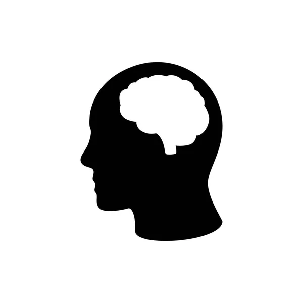 Menschlicher Kopf Mit Gehirn Anatomische Struktur Und Schwache Geistige Motivation — Stockvektor