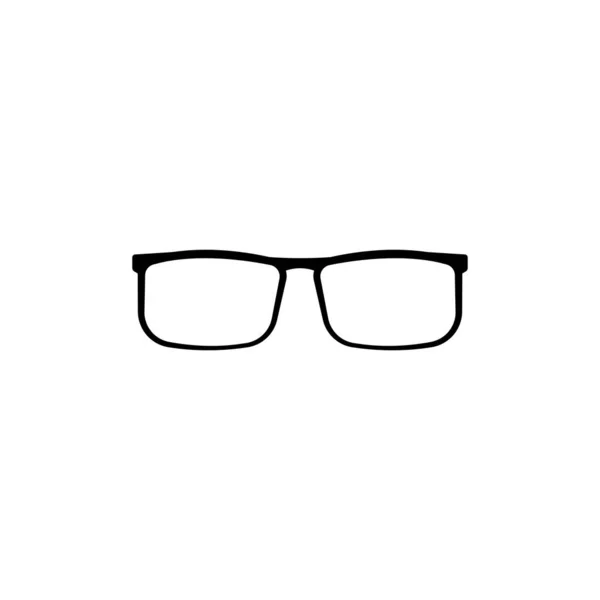 Módní Brýle Černými Rámečky Ochranné Příslušenství Ochraně Očí Před Sluncem — Stockový vektor