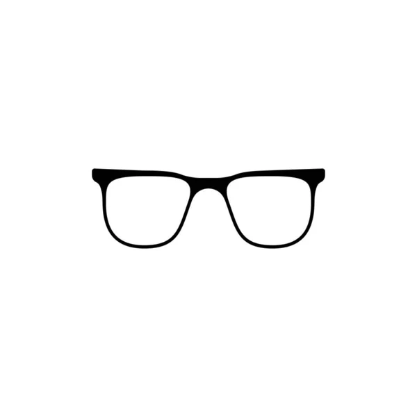 Siyah Çerçeveli Güneş Gözlüğü Gözlük Aksesuarları Şık Lensleri Plastik Vektör — Stok Vektör