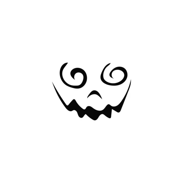 Посміхайся Обличчям Жахів Злий Паскудний Рот Хеллоуїна Прикраса Диявола Емоційне — стоковий вектор