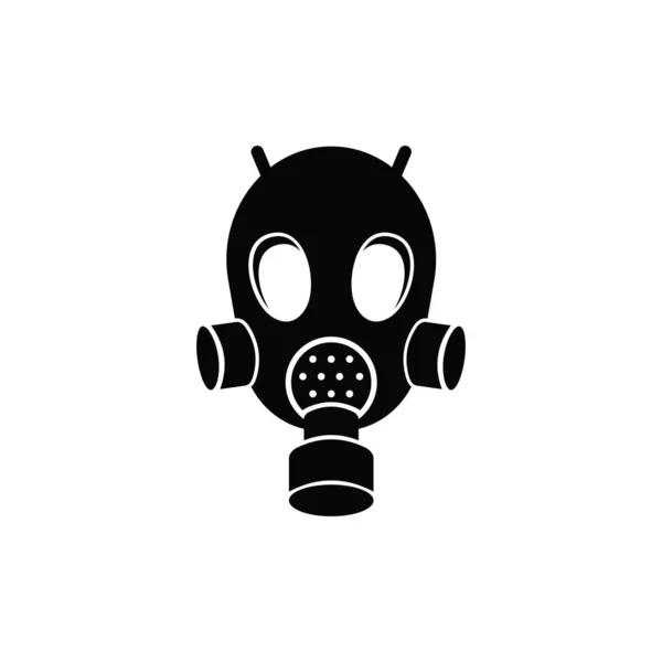 Sicherheitsgasmasken Symbol Atemschutzmaske Mit Biologischen Filtern Zum Schutz Vor Strahlung — Stockvektor