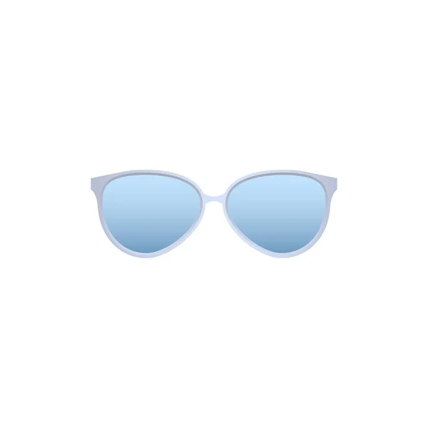 Lunettes Soleil Modernes Bleues Accessoire Mode Pour Protéger Les Yeux — Image vectorielle