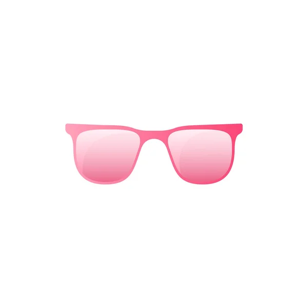 Gafas Sol Vintage Rosadas Accesorio Moda Para Proteger Los Ojos — Vector de stock