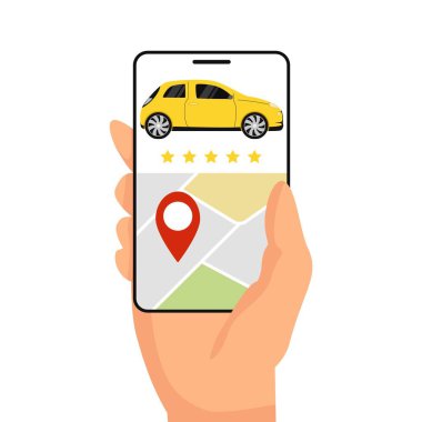 mobil taksi uygulaması. Sarı taksi sarmısağı