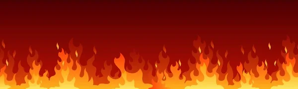 燃える火炎のイラスト シルエットの背景 — ストックベクタ