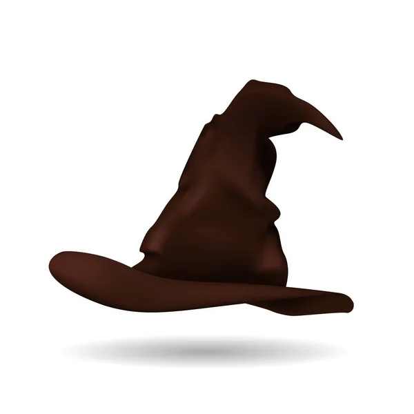 Cadı Şapkası Çizimi Vektör Sihirli Şapka — Stok Vektör