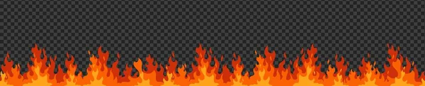 Flamme Feu Brûlant Illustration Silhouette Fond — Image vectorielle
