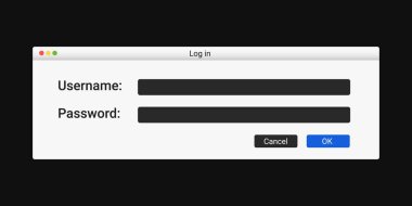 Modern kayıt penceresi ekranda. Kayıt için şifre paneli. Web sayfasında koruma penceresi.