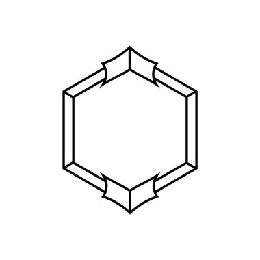 Okült ve kutsal sembollerle siyah altıgen tasarım, antik maneviyat ve paranormal temaların özünü yakalıyor..