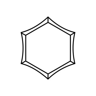 Soyut, kutsal çizgiler ve esrarengiz sembollerle dolu mistik bir altıgen. Büyülü, okült ve ruhani temalı sanat için mükemmel..