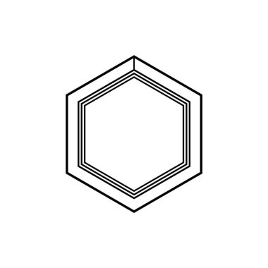 Mistik sembolleri ve kutsal çizgileri olan minimalist altıgen şekil, ruhani ve ezoterik bir tasarım yaratıyor..