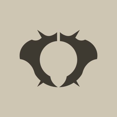 Siyah dairesel bir ikon, boş boynuzlu bir çerçeve, gotik ve fütüristik bir hissi birleştiriyor. Saldırgan, şeytani bir profil yaratmak için mükemmel..