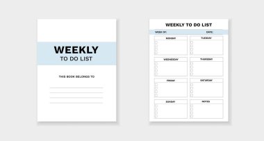 Haftalık planlama için bir şablon oluşturun. Basit düzen günlük görevlerin düzenlenmesine ve verimliliğin artırılmasına yardımcı olur.