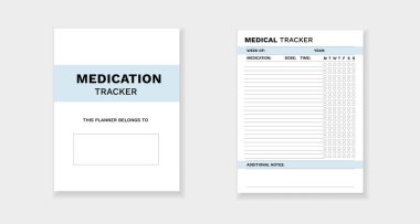 Detaylı ilaç takibi için şablon oluşturun, organize programlama ve doğru dozlama sağlansın.