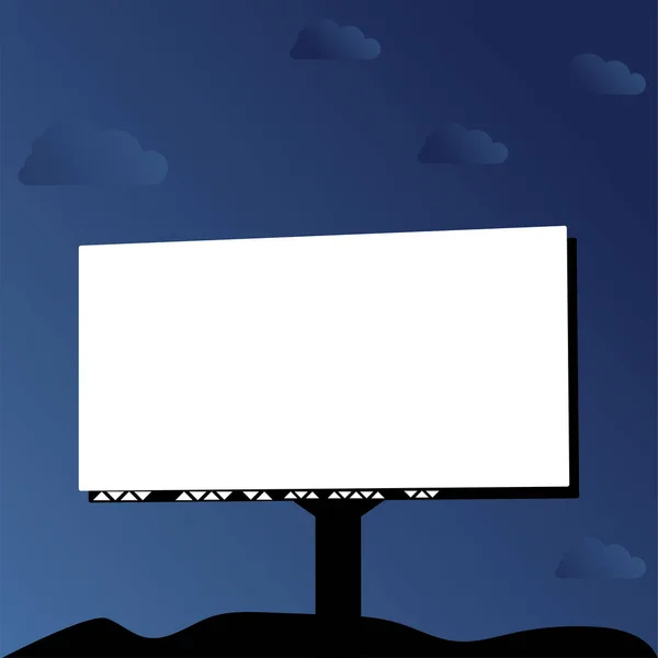 Billboard Advertising Logo Icon Vector Illustration Suitable Interface Modern Graphic — Stock Vector