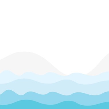 Soyut Su Dalgası Vektör Çizim Arkaplanı