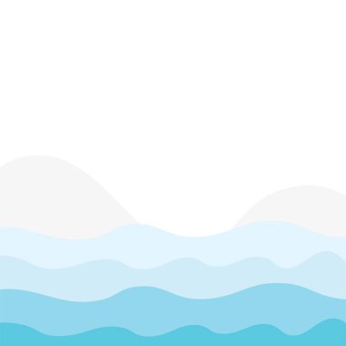 Soyut Su Dalgası Vektör Çizim Arkaplanı