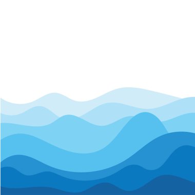 Soyut Su Dalgası Vektör Çizim Arkaplanı