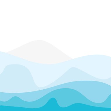 Soyut Su Dalgası Vektör Çizim Arkaplanı