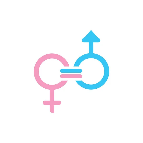 Género Igualdad Símbolo Icono Vector Ilustración Diseño — Archivo Imágenes Vectoriales
