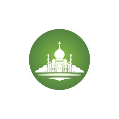 Cami logosu vektör illüstrasyon tasarımı