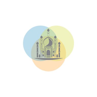 Cami logosu vektör illüstrasyon tasarımı