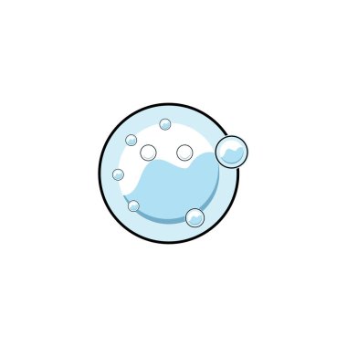 kabarcık logosu vektör illüstrasyon tasarımı