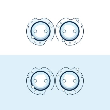 kabarcık logosu vektör illüstrasyon tasarımı