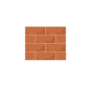 Tuğla duvar simge vektör çizim tasarım